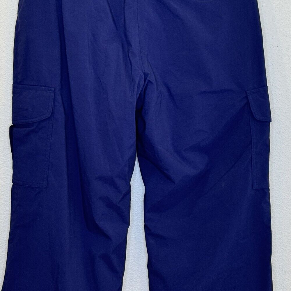 Vintage Obermeyer Womens Utility Ski Snow Pants Sz 8 Dark Blue High Rise Pockets - Picture 10 of 15